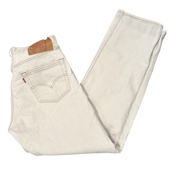 Vintage Levi's 501 Button Fly Jeans Size 33x32 - Picture 3 of 6